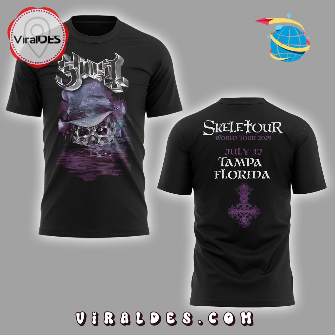 The Band Ghost The SKELETOUR At Tampa Hoodie 2025