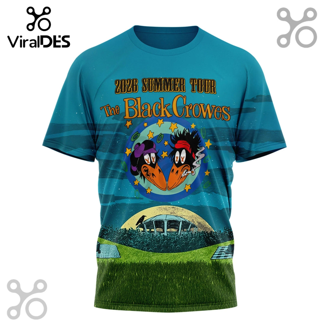The Black Crowes And Whiskey Myers 3D T-Shirt