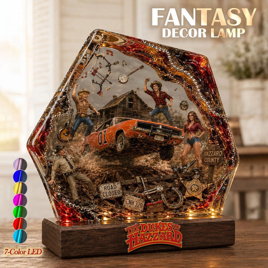 The Dukes Of Hazzard Fantasy Decor Resin Lamp