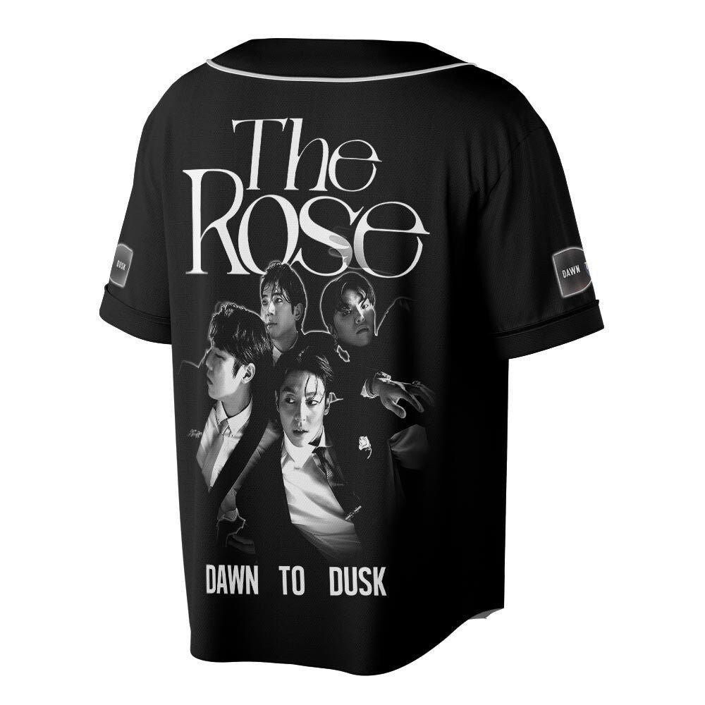 The Rose Kpop Baseball Jersey , Dawn To Dusk World Tour 2023 Baseball Jersey For Men Women - lylyprint.com