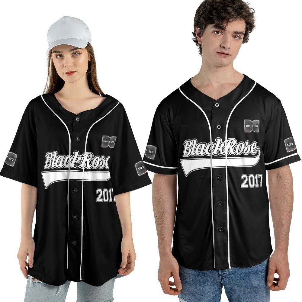 The Rose Kpop Baseball Jersey , Dawn To Dusk World Tour 2023 Baseball Jersey For Men Women - lylyprint.com