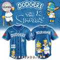 The Simpsons Heritage x Los Angeles Dodgers Blue Baseball Jersey
