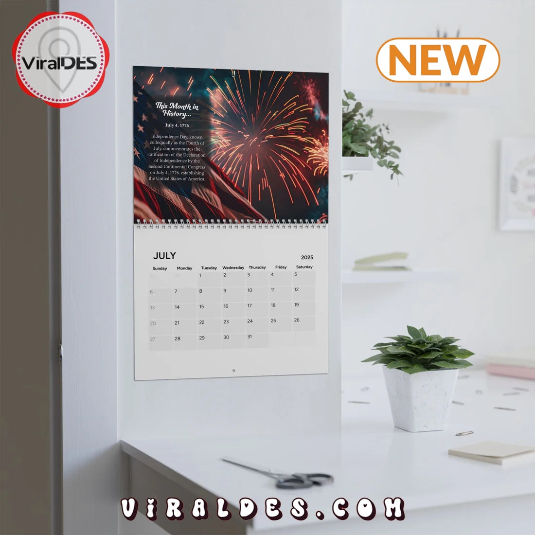 This Month in American History 2025 Calendar