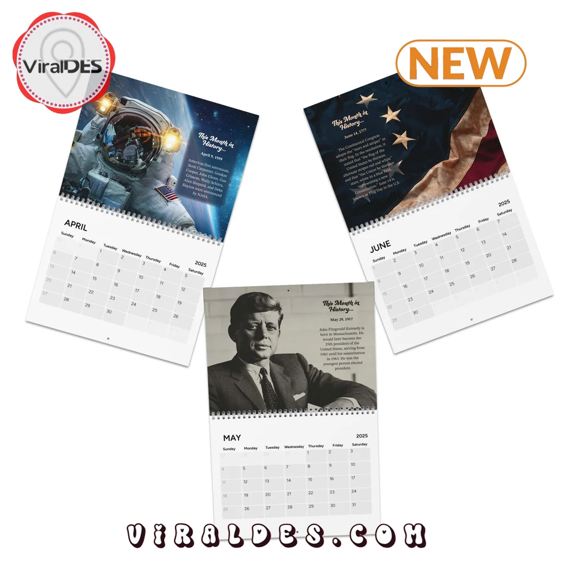 This Month in American History 2025 Calendar