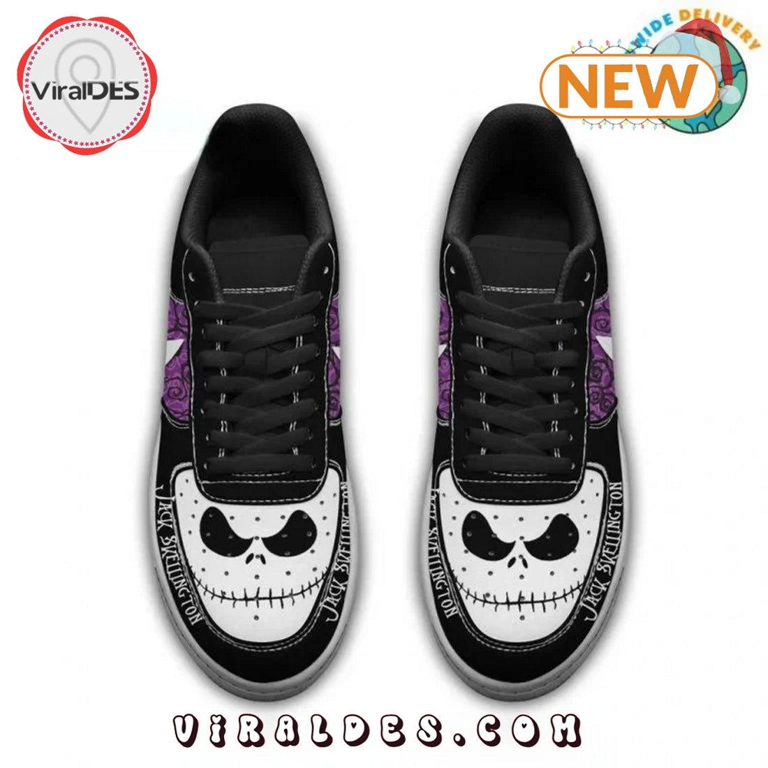 Tim Burton – Jack Skellington 2024 Christmas Air Force 1