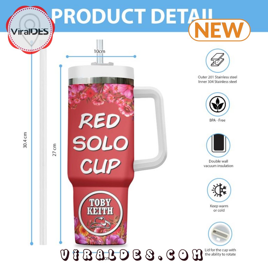 Toby Keith Legend Stanley Tumbler