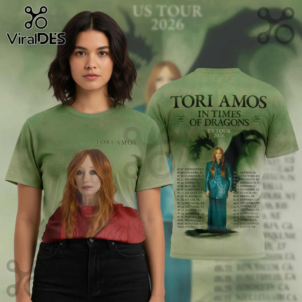 Tori Amos In Times of Dragons US Tour 2026 T-Shirt