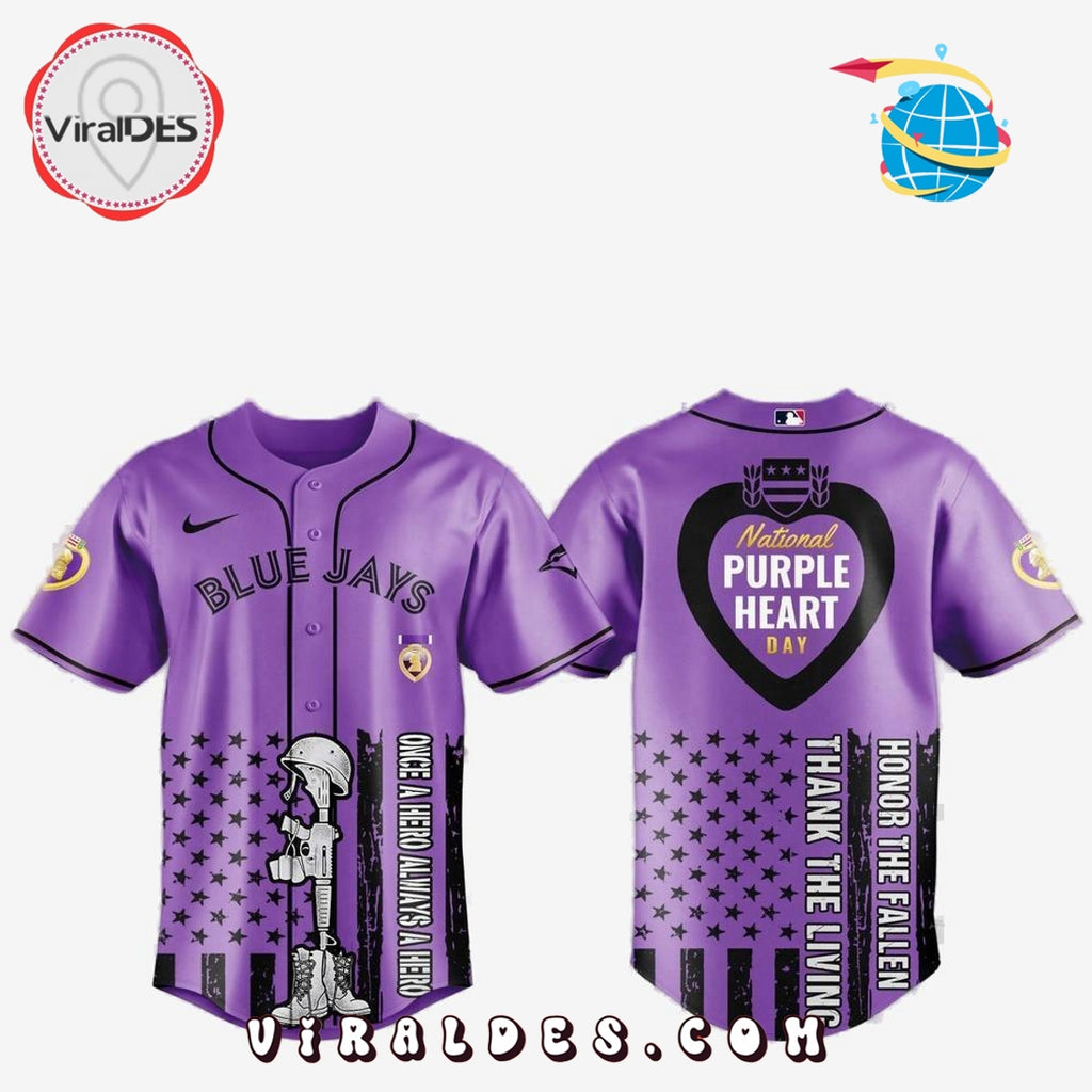 Toronto Blue Jays MLB x Purple Heart Day Baseball Jersey
