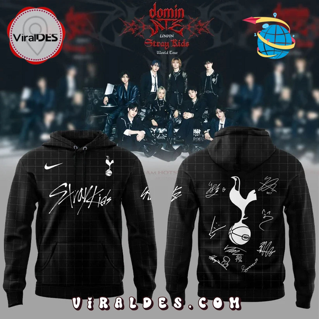 Tottenham Hotspur x Stray Kids Show Signatures Hoodie