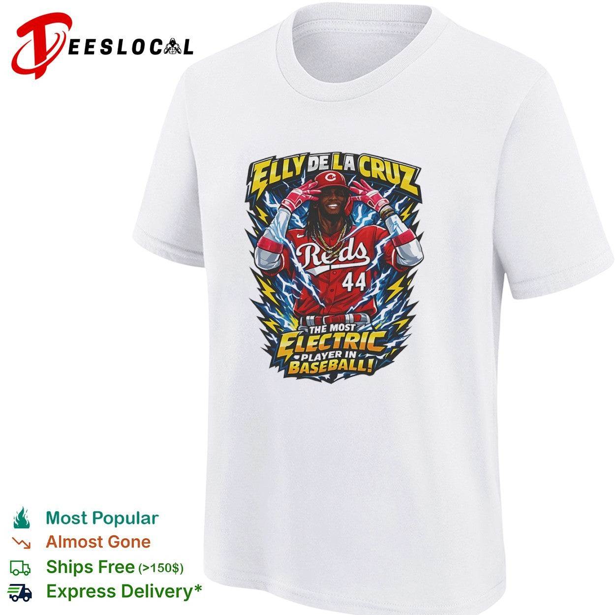 Elly De La Cruz Cincinnati Reds The Most Electric Player in Baseball shirt
