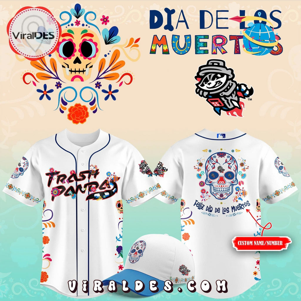 Trash Pandas Dia de los Muertos 2025 Baseball Jersey