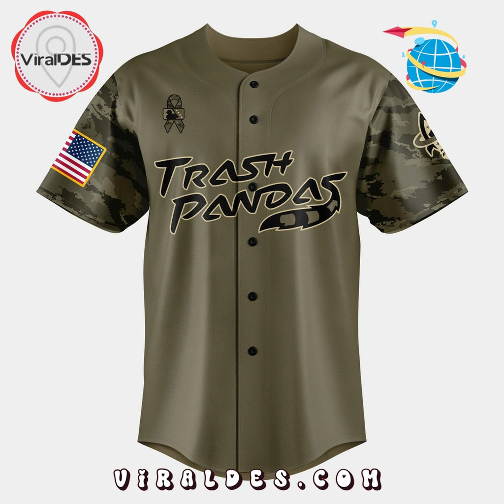 Trash Pandas Military Appreciation 2025 Baseball Jersey