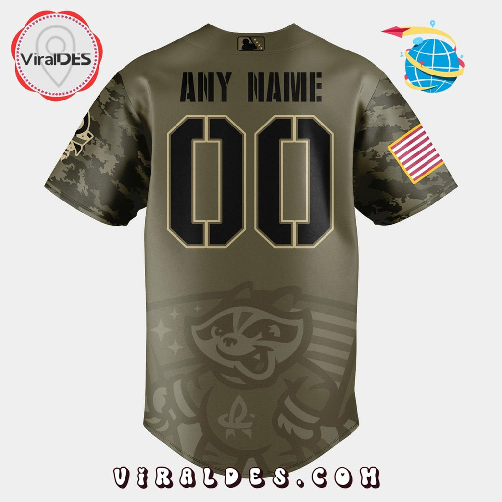 Trash Pandas Military Appreciation 2025 Baseball Jersey