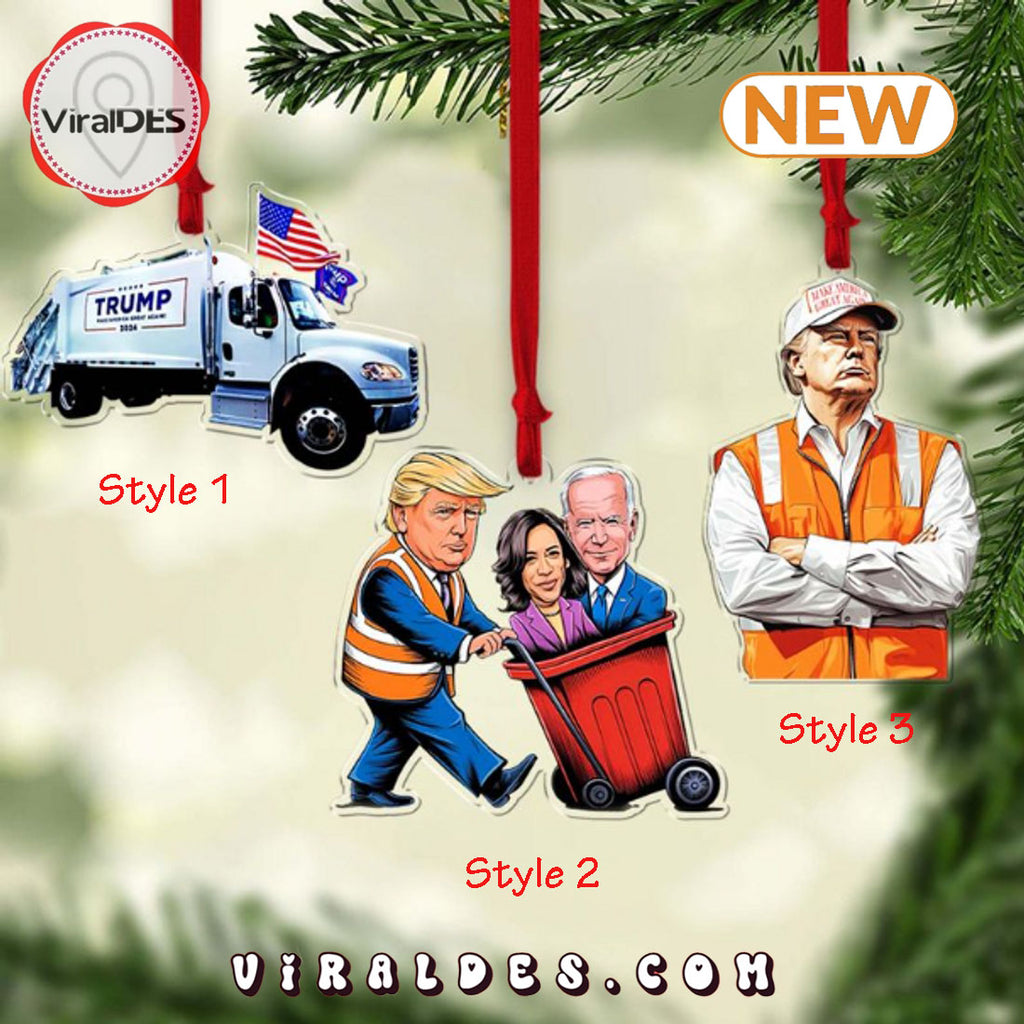Trump Garbage Truck Ornament