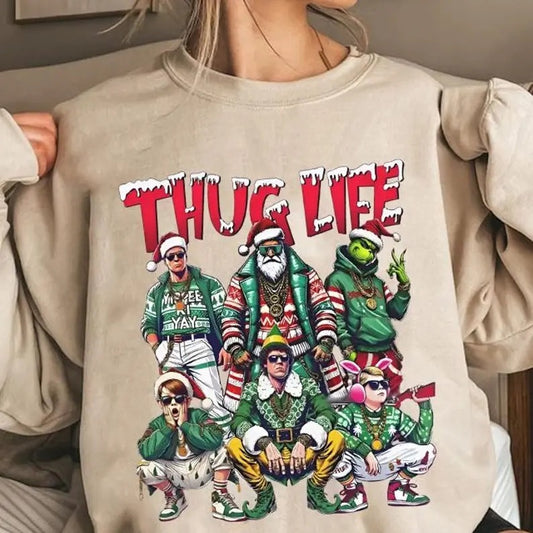 Thug Life Christmas Movie sweatshirt/hoodie/tshirt, Thug Life Green Shirt, Movie Xmas Tee, Mean Green One hoodie, Funny Christmas Gifts, Christmas Movie