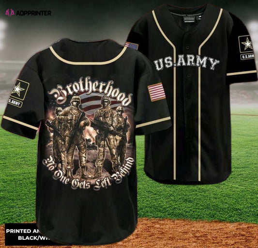 U S Army Brotherhood Baseball Jersey: Patriotic & Stylish Military Apparel - Aopprinter T-Shirts, Hoodie,... (Image 1)
