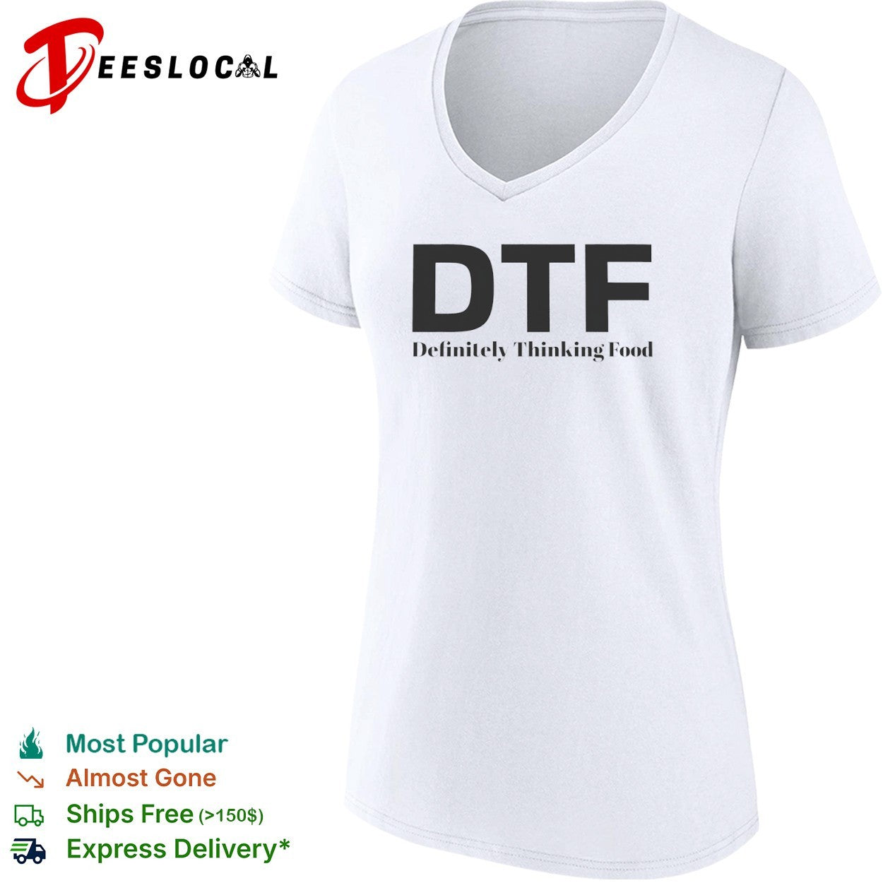 DTF Definitely Thinking Food foodie shirt