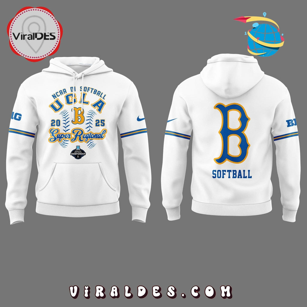 UCLA 2025 NCAA College World Series White Hoodie