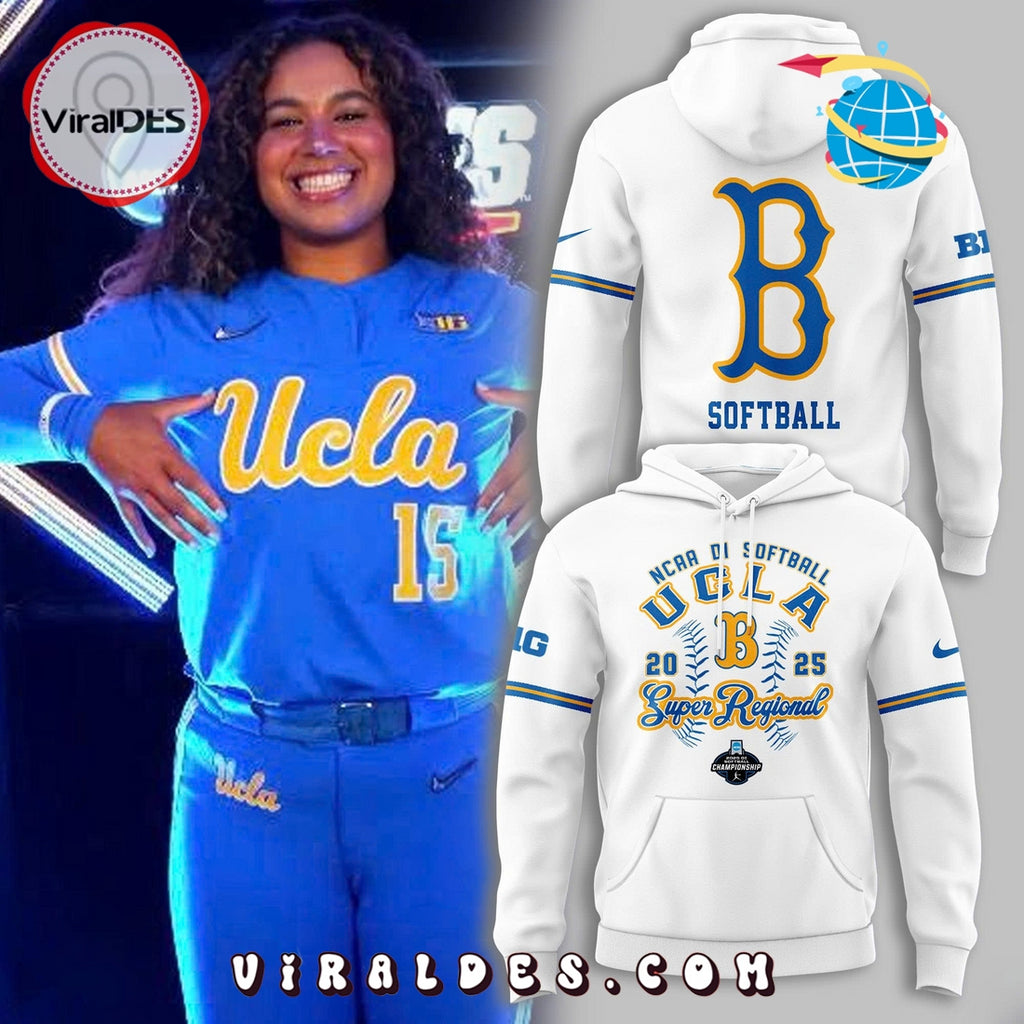 UCLA 2025 NCAA College World Series White Hoodie, Long Pants