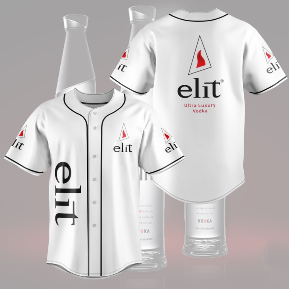 Ultimate Luxury: Elit Ultra Vodka Baseball Jersey – Premium Quality & Style