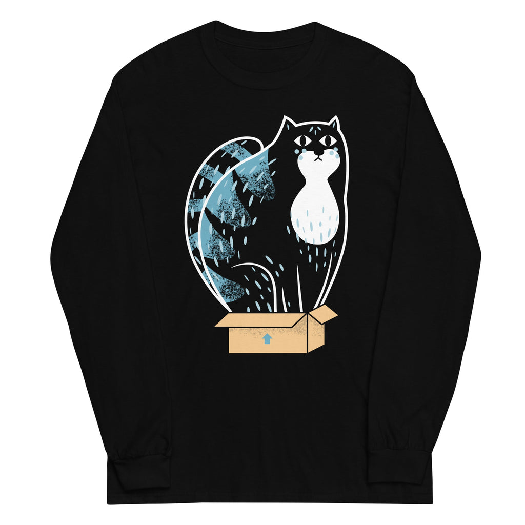Cat In A Box Unisex Long Sleeve Tee