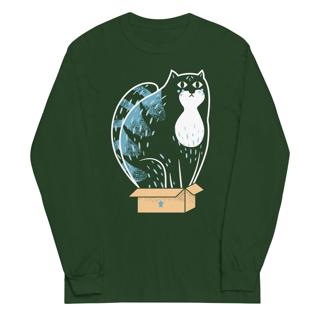 Cat In A Box Unisex Long Sleeve Tee