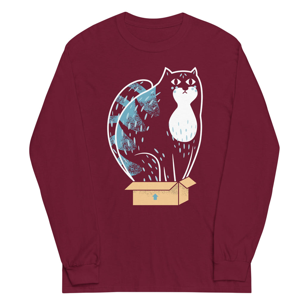 Cat In A Box Unisex Long Sleeve Tee
