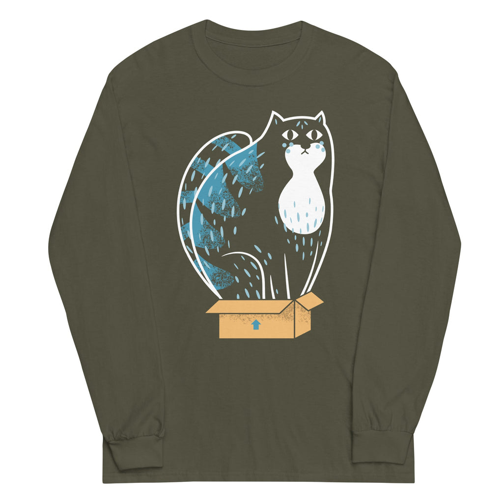 Cat In A Box Unisex Long Sleeve Tee