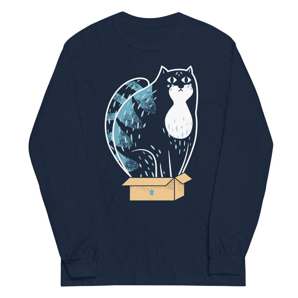 Cat In A Box Unisex Long Sleeve Tee