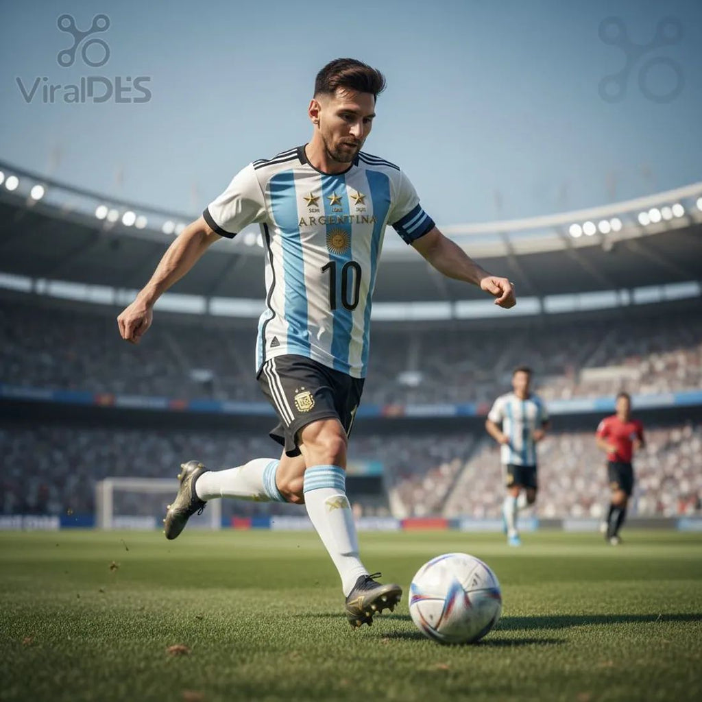 Premium Argentina 3-Star World Cup Football Shirt