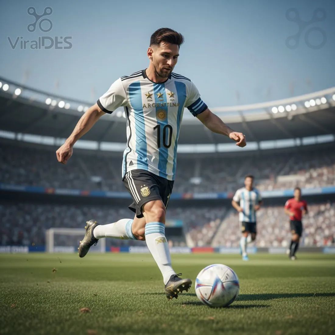 Premium Argentina 3-Star World Cup Football Shirt