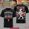 Elvis Presley Celebrating 250 Years of Freedom 3D Shirt