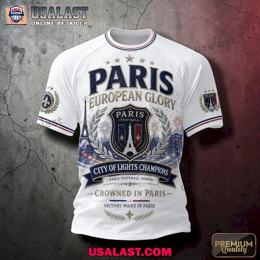 Paris Saint-Germain European Glory 3D T-Shirt