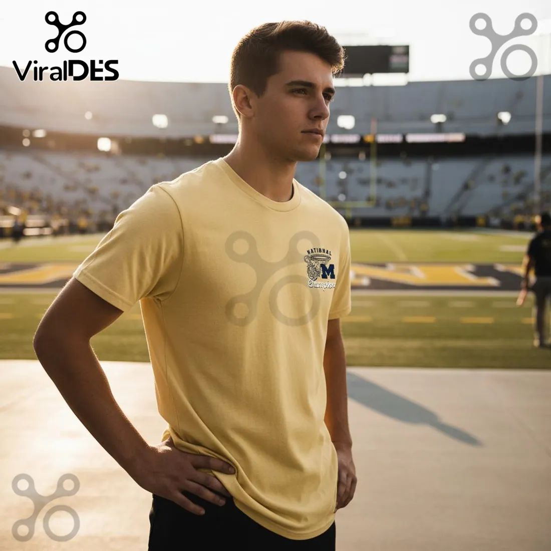Michigan Wolverines National Champions Fan Gear Graphic T-Shirt