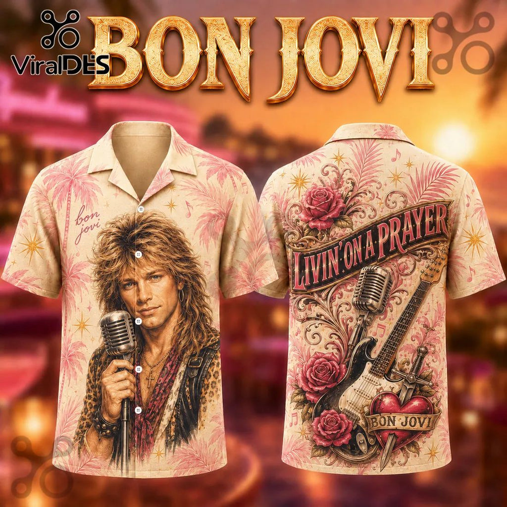 Bon Jovi Livin On A Prayer Hawaiian Shirt 2026