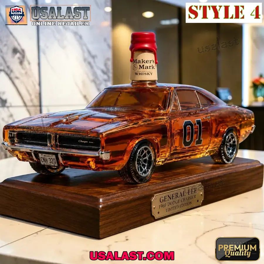 The Dukes of Hazzard 1969 Dodge Charger Whiskey Bottle