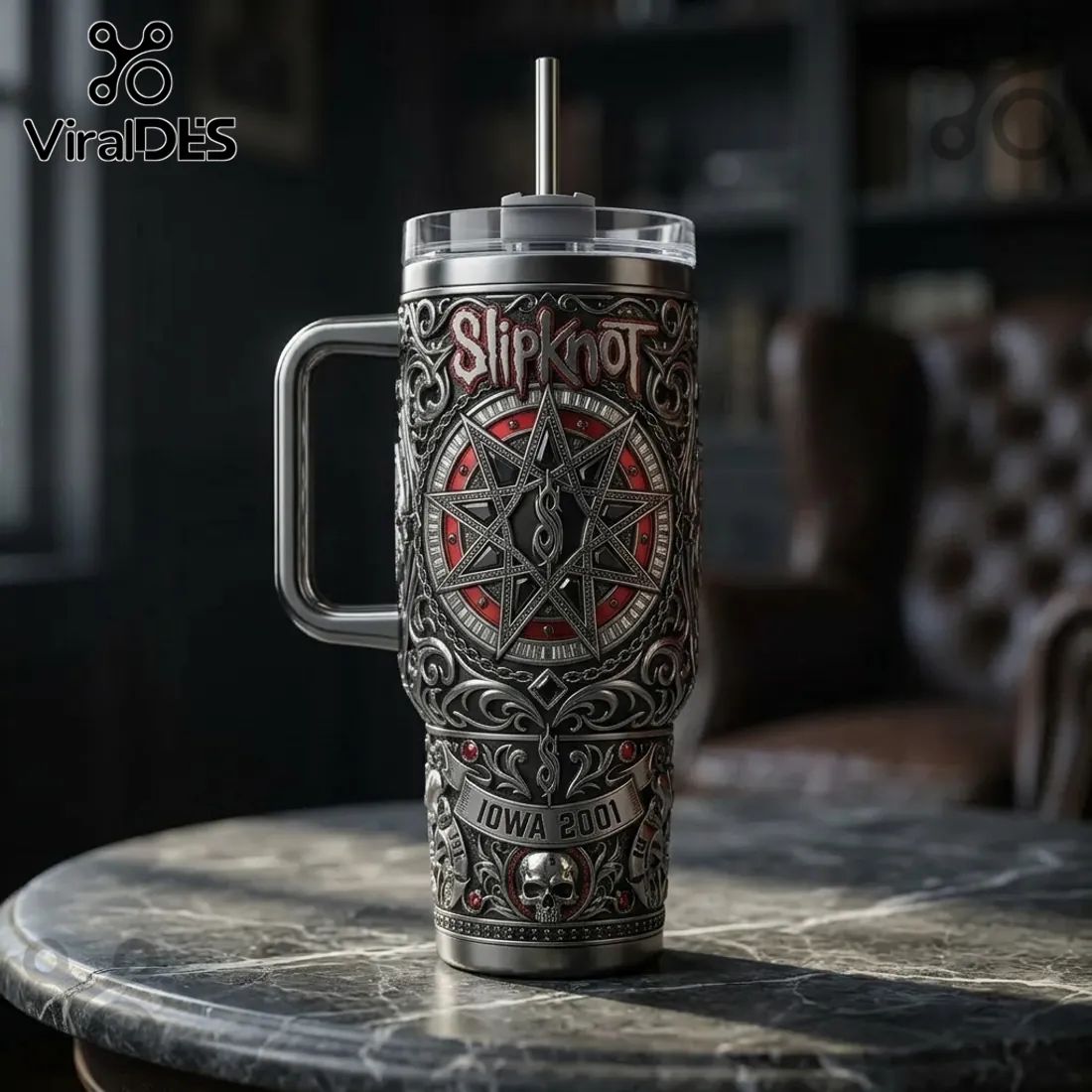 Slipknot Iowa Legacy Edition 2001 Stainless Steel 40oz Tumbler
