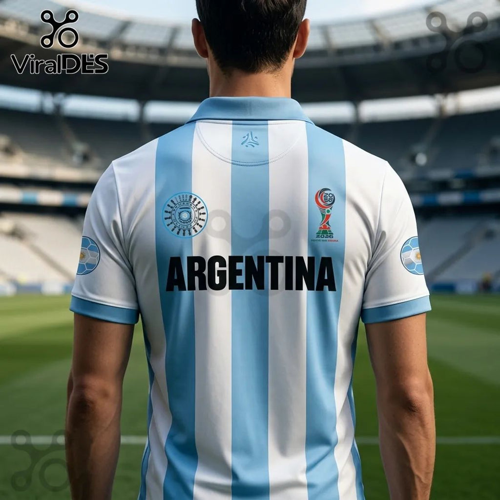 Argentina National Football Team 2026 World Cup Polo Shirt