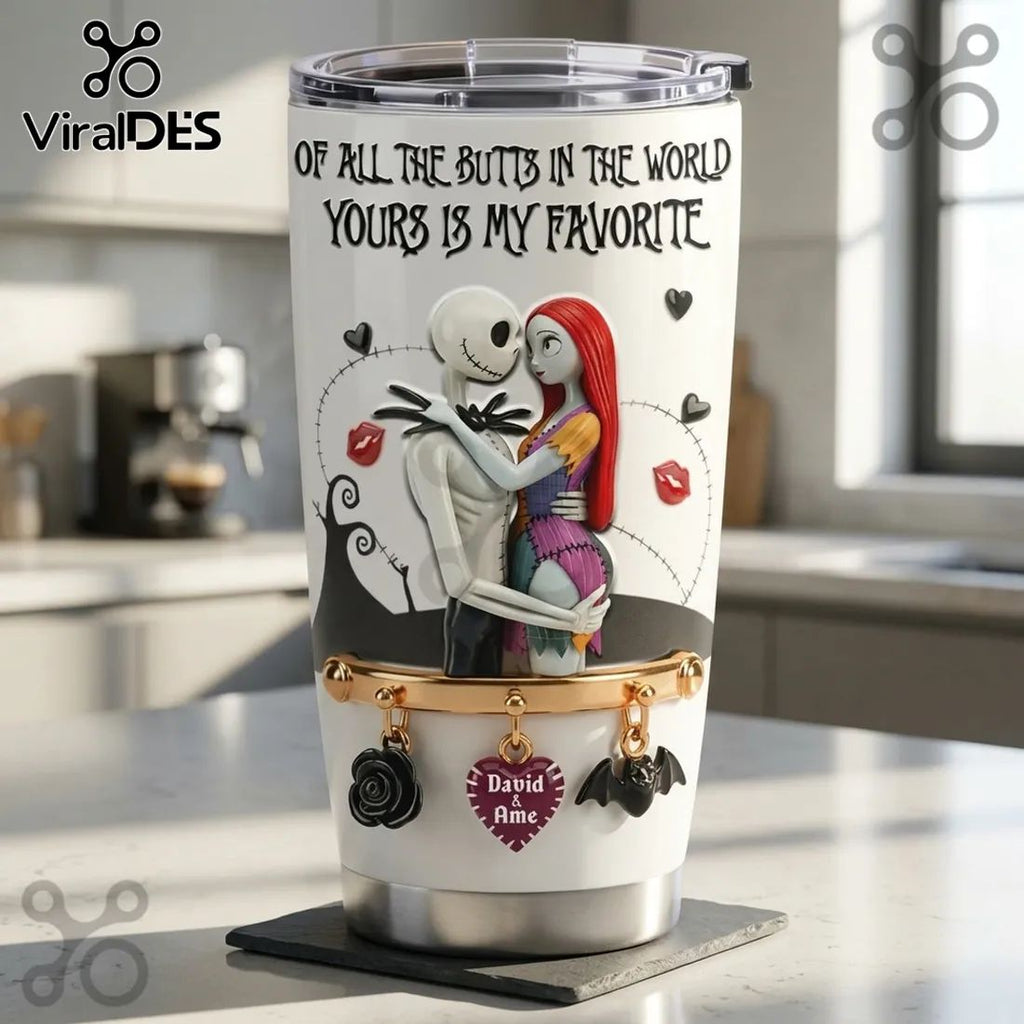 Nightmare Before Christmas Jack & Sally Tumbler
