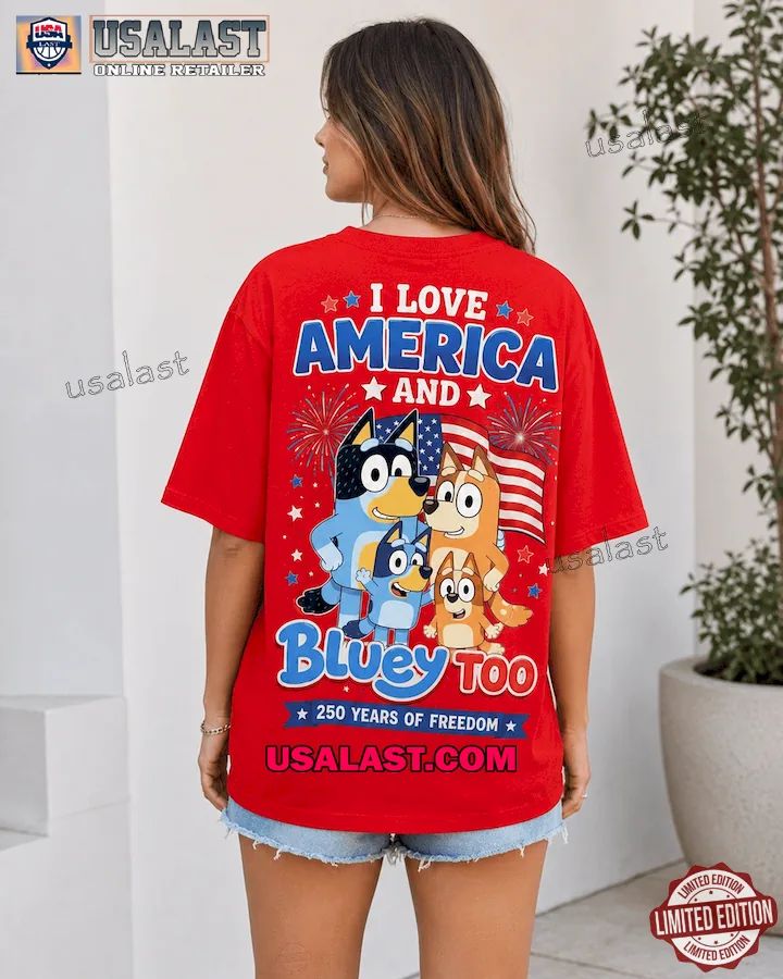 Bluey America 250 Years Of Freedom 3D Shirt