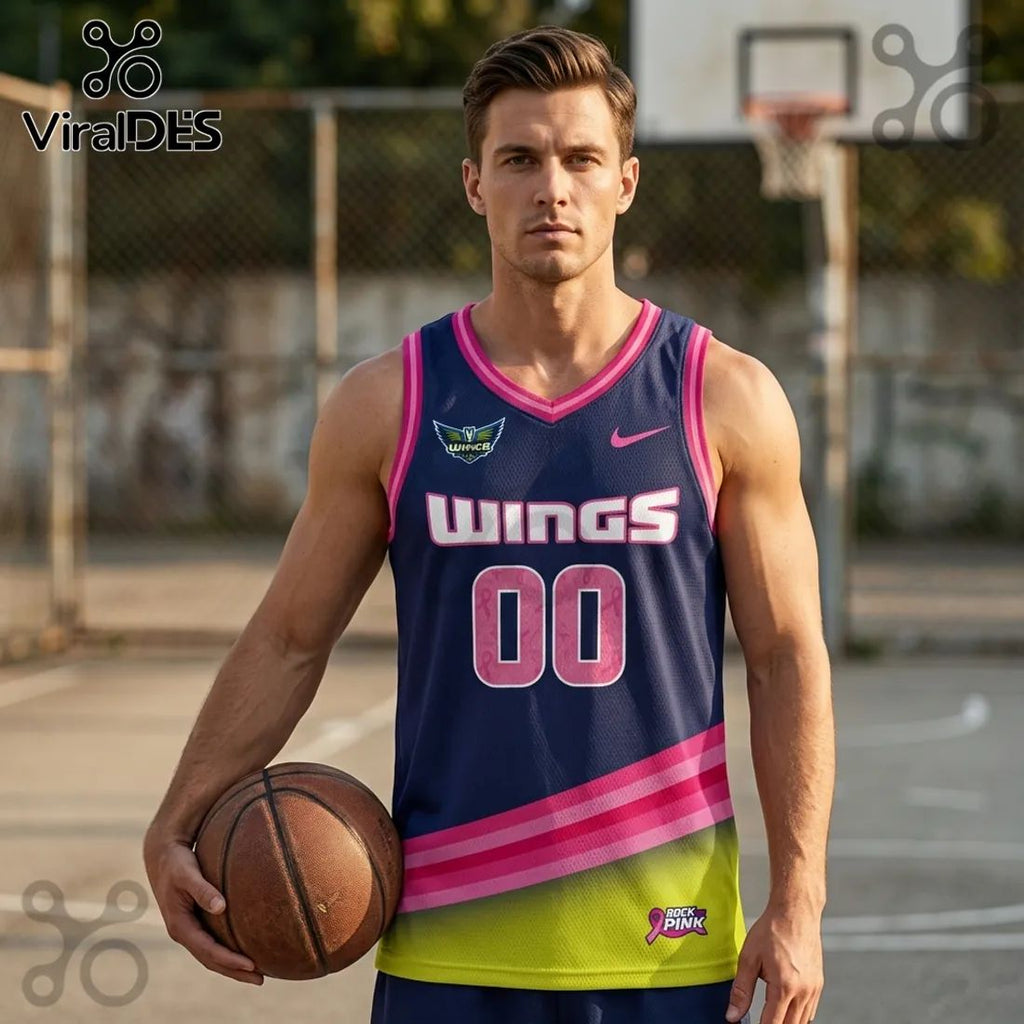 Dallas Wings x WNBA Rock The Pink 2026 Limited Edition Jersey Tank Top
