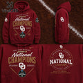 Oklahoma Sooners 2026 NCAA Baseball National Champions Maroon Hoodie