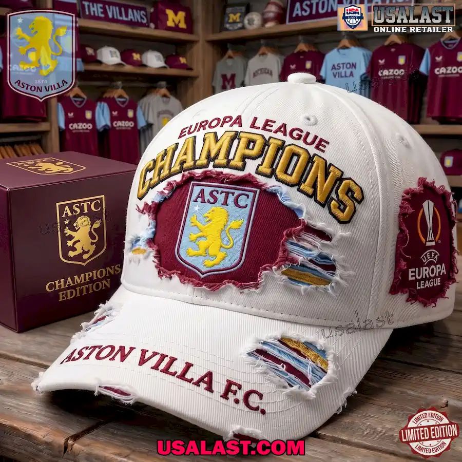 Aston Villa FC Europa League Champions 2026 Baseball Cap