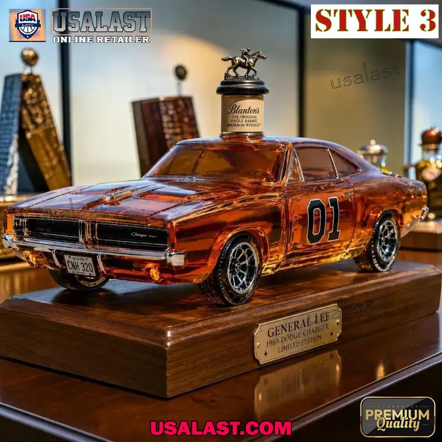 The Dukes of Hazzard 1969 Dodge Charger Whiskey Bottle