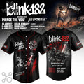 Blink-182 Europe 2027 Tour Black Baseball Jersey