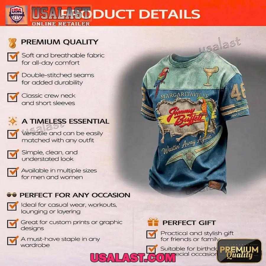 Jimmy Buffett Margaritville All Over Printed T-Shirt