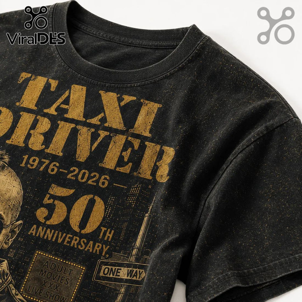 Taxi Driver 50th Anniversary 1976-2026 Travis Bickle T-Shirt