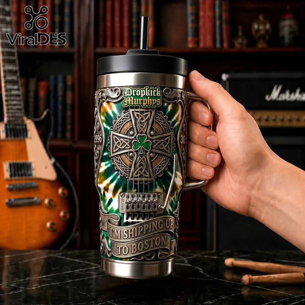 Dropkick Murphys Celtic Cross Irish Limited Edition Stanley Tumbler