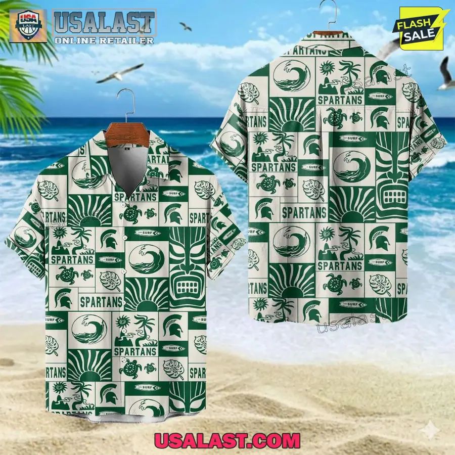 Michigan State Spartans Button Hawaiian Shirt 2026
