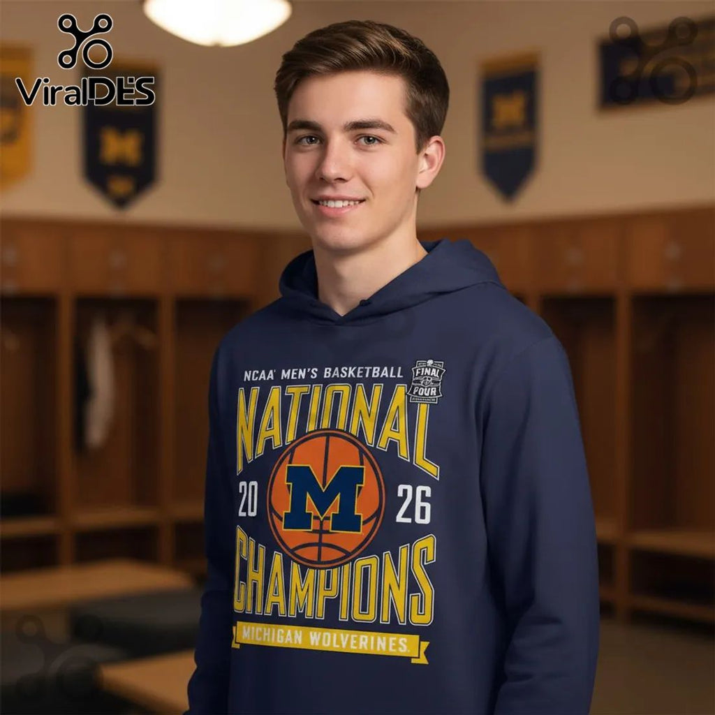 Michigan Wolverines 2026 NCAA Basketball National Champions Hoodie